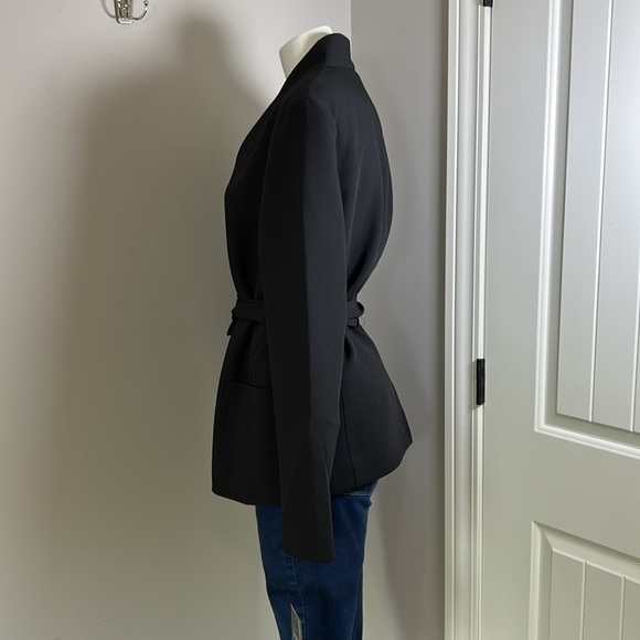 Tuckernuck Gracie Wrap Blazer Self Tie Long Sleeve Black Career Jacket Sz XL NEW - Picture 5 of 12